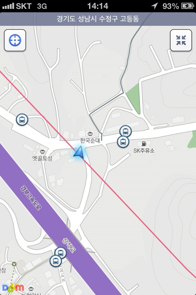  Navigating using Daum Maps   
